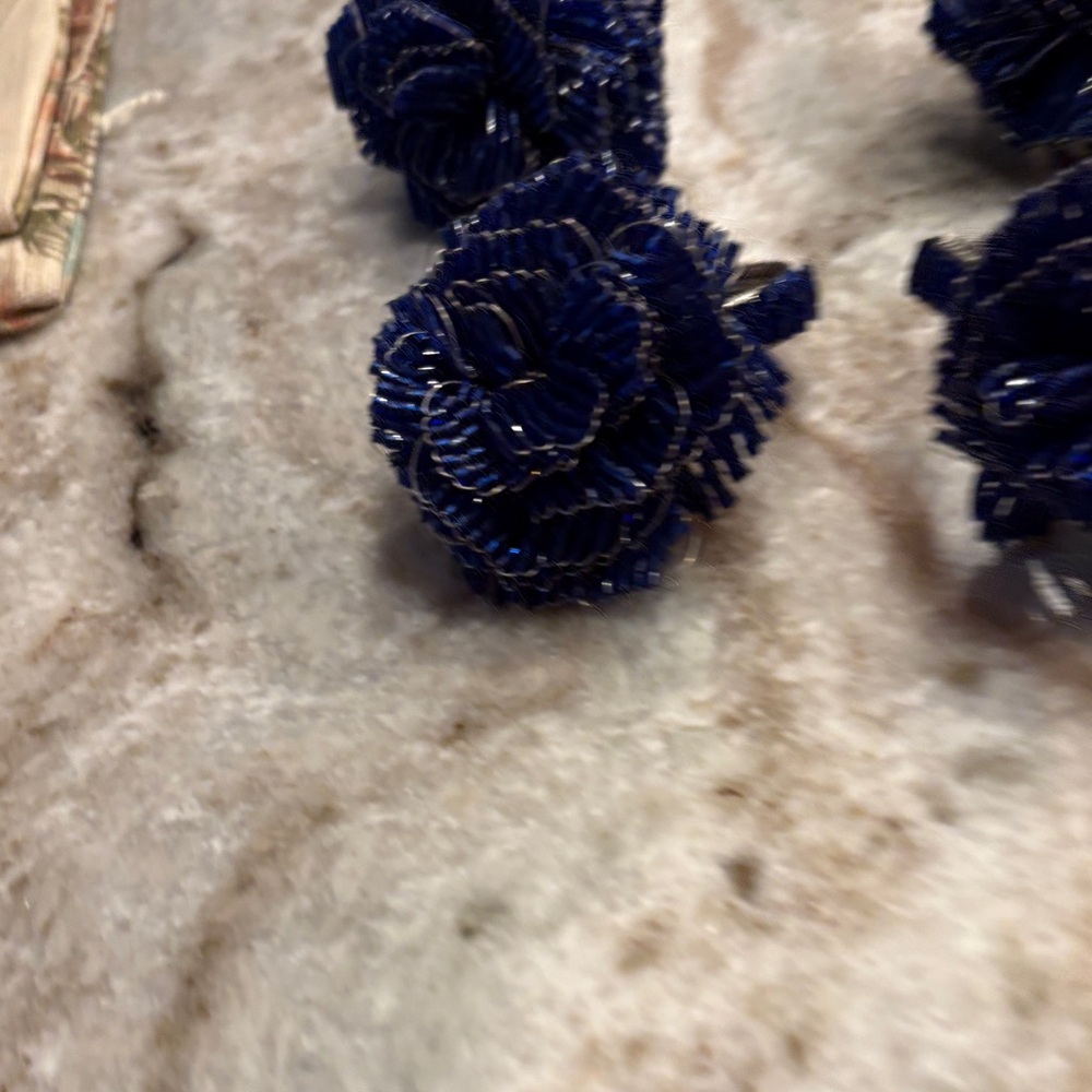 Elegant Blue Napkin Rings